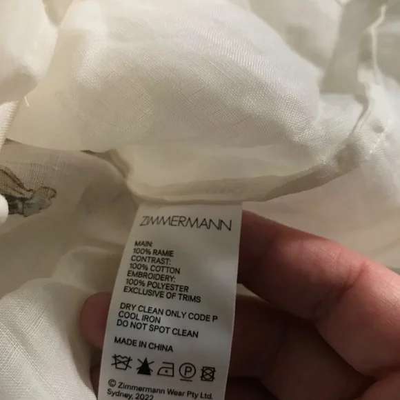 NWOT zimmermann chintz blouse skirt set - Picture 13 of 16